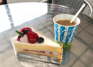 龍月のケーキセット